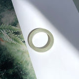 18.3mm A-Grade Natural Light Yellow Jadeite Ring Band No. 162210