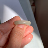 18.3mm A-Grade Natural Light Yellow Jadeite Ring Band No. 162210