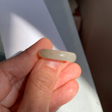 18.3mm A-Grade Natural Light Yellow Jadeite Ring Band No. 162210