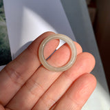 18.3mm A-Grade Natural Light Yellow Jadeite Ring Band No. 162210