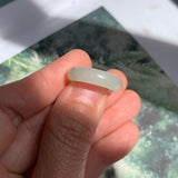 15.2mm A-Grade Natural White Jadeite Ring Band No. 161944