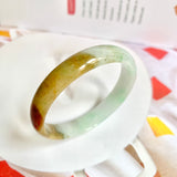 51.4mm A-Grade Natural Multi-Colour Jadeite Modern Round Bangle No. 151847