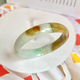 51.4mm A-Grade Natural Multi-Colour Jadeite Modern Round Bangle No. 151847