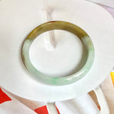 51.4mm A-Grade Natural Multi-Colour Jadeite Modern Round Bangle No. 151847