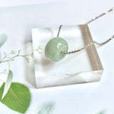 A-Grade Natural Light Green Jadeite Barrel Pendant No. 220601