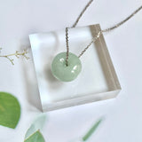 A-Grade Natural Light Green Jadeite Barrel Pendant No. 220601