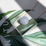 A-Grade Natural Lavender Jadeite Barrel Pendant No. 190274