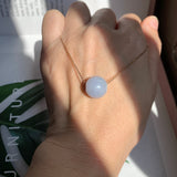 A-Grade Natural Lavender Jadeite Barrel Pendant No. 190274