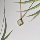 SOLD OUT: A-Grade Imperial Green Jadeite Petite Clover Pendant No.172212