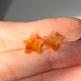 5.45 cts A-Grade Natural Red Jadeite Star Shaped Pair No.180776