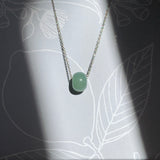 A-Grade Natural Green Blue Jadeite Barrel Pendant No. 220604