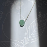 A-Grade Natural Green Blue Jadeite Barrel Pendant No. 220604