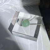 A-Grade Natural Green Blue Jadeite Barrel Pendant No. 220604