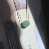 A-Grade Natural Green Blue Jadeite Barrel Pendant No. 220605