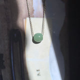 A-Grade Natural Green Blue Jadeite Barrel Pendant No. 220605