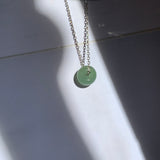 A-Grade Natural Green Blue Jadeite Barrel Pendant No. 220606