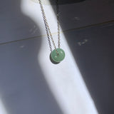 A-Grade Natural Green Blue Jadeite Barrel Pendant No. 220606