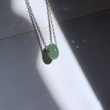 A-Grade Natural Green Blue Jadeite Barrel Pendant No. 220606