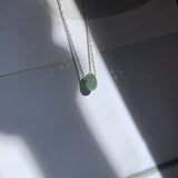 A-Grade Natural Green Blue Jadeite Barrel Pendant No. 220606