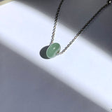 A-Grade Natural Green Blue Jadeite Barrel Pendant No. 220606