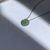 A-Grade Natural Green Blue Jadeite Barrel Pendant No. 220606