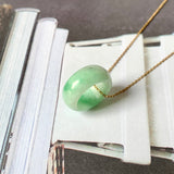 A-Grade Natural Moss On Snow Jadeite Barrel Pendant No. 161404