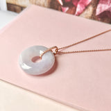 SOLD OUT: A-Grade Lavender Jadeite Bagel Pendant No.172293