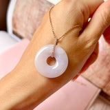 SOLD OUT: A-Grade Lavender Jadeite Bagel Pendant No.172293