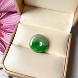 A-Grade Natural Imperial Green Jadeite Donut No.172290