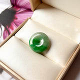 A-Grade Natural Imperial Green Jadeite Donut No.172290