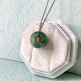 A-Grade Natural Bluish Green Barrel Pendant No. 172458