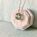 SOLD OUT: A-Grade Natural Light Bluish Green Barrel Pendant No. 172459