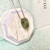 SOLD OUT: A-Grade Natural Light Bluish Green Barrel Pendant No. 172459