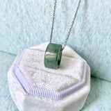 A-Grade Natural  Bluish Green Barrel Pendant No. 172461