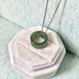 A-Grade Natural  Bluish Green Barrel Pendant No. 172461