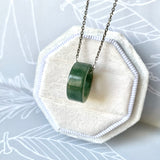 A-Grade Natural  Bluish Green Barrel Pendant No. 172462