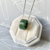 A-Grade Natural  Bluish Green Barrel Pendant No. 172463