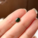 0.92cts A-Grade Natural Dark Green Jadeite Oval Cabochon No.130457