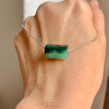 SOLD OUT: A-Grade Natural Dark Green Barrel Pendant No. 172465