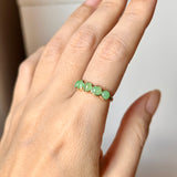 SOLD OUT: 16.2mm Icy A-Grade Natural Apple Green Jadeite Colour Galore Ring No.162389