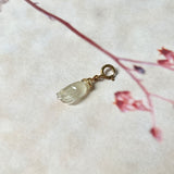 Icy A-Grade Natural Jadeite Hand with Pearl Charm No.170712