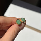 SOLD OUT: A-Grade Natural Green Jadeite Colour Galore Stud Earring No. 180805