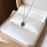 SOLD OUT: A-Grade Imperial Green Jadeite Colour Galore Pendant No. 172406