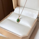 SOLD OUT: A-Grade Imperial Green Jadeite Colour Galore Pendant No. 172406