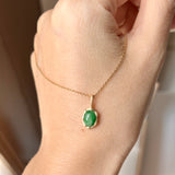 SOLD OUT: A-Grade Imperial Green Jadeite Colour Galore Pendant No. 172406