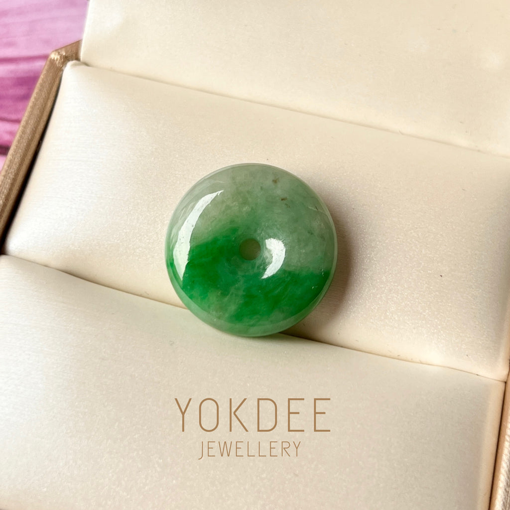 A-Grade Natural Imperial Green Jadeite Donut No.172290