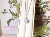 A-Grade Lavender Jadeite Sphere Pendant No.172292