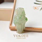 A-Grade Jadeite God of Prosperity Pendant No.172434