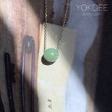 A-Grade Natural Green Blue Jadeite Barrel Pendant No. 220605