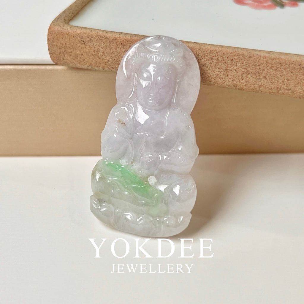 A-Grade Natural Jadeite Goddess Of Mercy (Guan Yin) No.220149